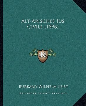 portada alt-arisches jus civile (1896) (en Inglés)