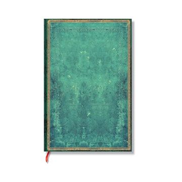 portada Paperblanks | Pacific Blue | old Leather Collection | Softcover Flexis | Mini | Lined | Elastic Band | 208 pg | 80 gsm (en Inglés)