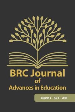 portada BRC Journal of Advances in Education, Volume 3 Number 1