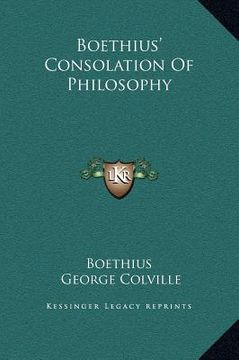 portada boethius' consolation of philosophy (en Inglés)