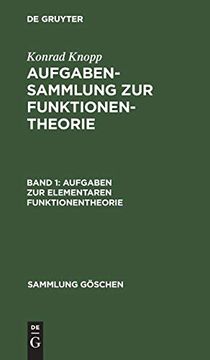 portada Konrad Knopp: Aufgabensammlung zur Funktionentheorie: Sg2127 Knopp: Aufgabenslg z Funktionenth 1 8a (Sammlung Göschen, Band 2127) (in German)