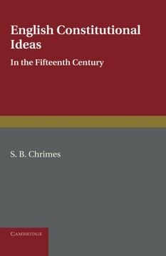 portada English Constitutional Ideas in the Fifteenth Century (en Inglés)