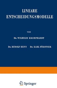 portada Lineare Entscheidungsmodelle (Enzyklopädie der Rechts- und Staatswissenschaft) (German Edition)