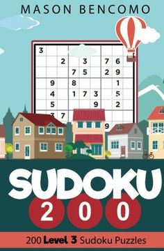 portada Sudoku 200: Medium Puzzles for the Advanced Beginner (Volume 3) 