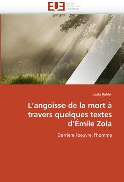 portada L'Angoisse de La Mort a Travers Quelques Textes D'Emile Zola