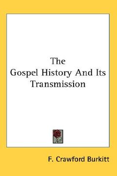 portada the gospel history and its transmission (in English)