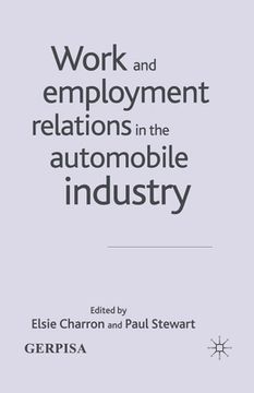 portada Work and Employment Relations in the Automobile Industry (en Inglés)