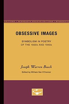 portada Obsessive Images: Symbolism in Poetry of the 1930S and 1940S (Minnesota Archive Editions)