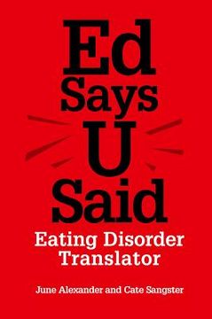 portada ed says u said: eating disorder translator (en Inglés)
