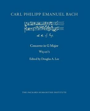 portada Concerto in G Major, Wq 43/5 (in English)