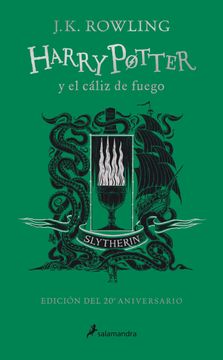 portada Harry Potter y el cáliz de fuego (edición Slytherin del 20° aniversario) (Harry Potter 4)