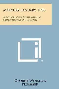 portada Mercury, January, 1933: A Rosicrucian Messenger of Constructive Philosophy