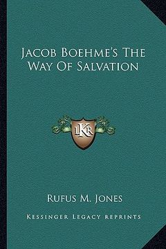 portada jacob boehme's the way of salvation (in English)