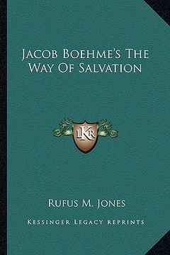 portada jacob boehme's the way of salvation (en Inglés)