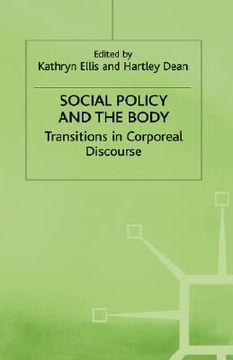 portada social policy and the body: transitions in corporeal discourse (en Inglés)