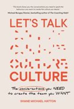 portada Let's Talk Culture: The Conversations You Need to Create the Team You Want (en Inglés)