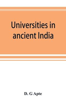portada Universities in ancient India (en Inglés)