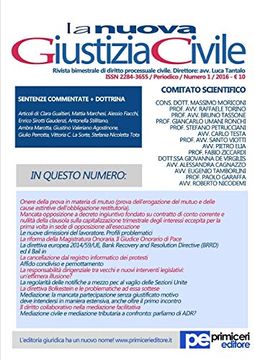 portada La Nuova Giustizia Civile (2016)