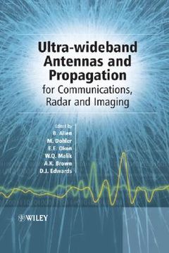 portada ultra wideband antennas and propagation for communications, radar and imaging