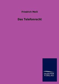 portada Das Telefonrecht (en Alemán)