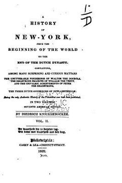 portada A History of New-York, from the Beginning of the World to the End of the Dutch Dynasty - Vol. II (en Inglés)