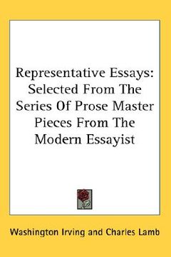 portada representative essays: selected from the series of prose master pieces from the modern essayist (en Inglés)