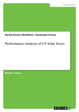 portada Performance Analysis of UV Solar Dryer