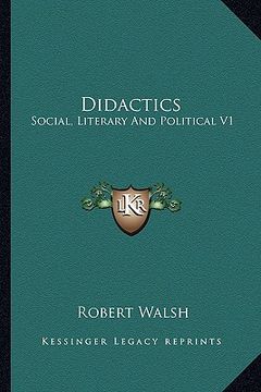 portada didactics: social, literary and political v1 (en Inglés)
