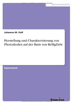 portada Herstellung und Charakterisierung von Photodioden auf der Basis von BeMgZnSe (German Edition)