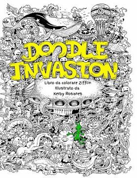 portada Doodle Invasion: Libro da Colorare Zifflin: Volume 1 (en Italiano)