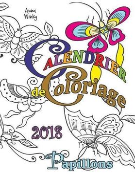 portada Calendrier de Coloriage 2018 Papillons