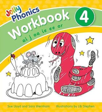 portada Jolly Phonics Workbook 4: In Precursive Letters (British English Edition) (en Inglés)