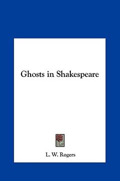 portada ghosts in shakespeare (en Inglés)