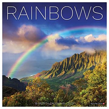 portada Willow Creek Press Rainbows Monthly 2024 Wall Calendar (12" x 12")