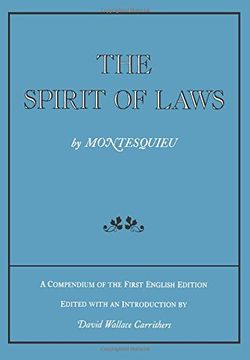portada The Spirit of Laws: A Compendium of the First English Edition (in English)