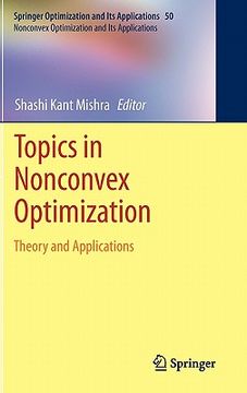 portada topics in nonconvex optimization: theory and applications (in English)