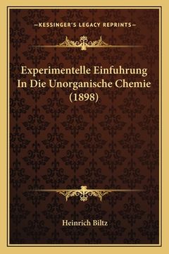 portada Experimentelle Einfuhrung In Die Unorganische Chemie (1898) (en Alemán)