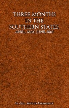 portada Three Months in the Southern States (in English)