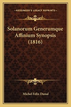portada Solanorum Generumque Affinium Synopsis (1816) (en Latin)
