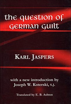 portada The Question of German Guilt (en Inglés)