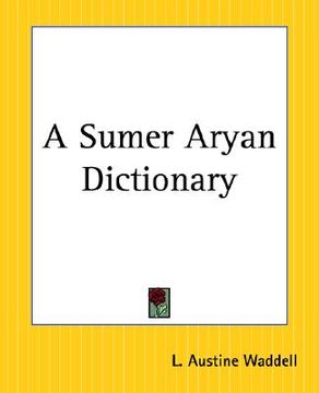 portada a sumer aryan dictionary