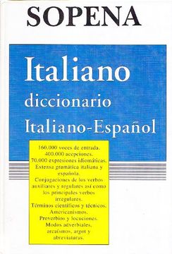 portada Diccionario Italiano - Espaol 2 Tomos Sopena