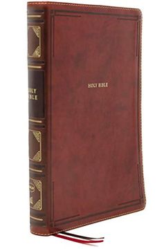 portada Nkjv, Reference Bible, Center-Column Giant Print, Leathersoft, Brown, red Letter, Thumb Indexed, Comfort Print: Holy Bible, new King James Version (in English)