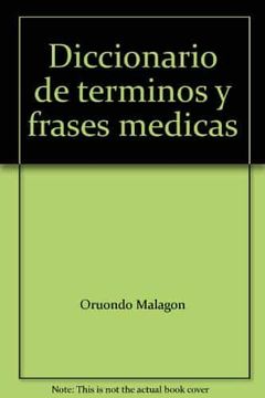 portada Diccionario de Terminos y Frases Medicas Ingles-Español, Español- Ingles