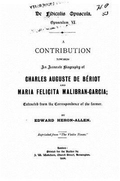 portada A Contribution Towards an Accurate Biography of Charles Auguste de Bériot (en Inglés)