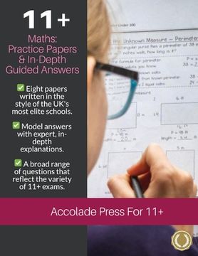 portada 11+ Maths: Practice Papers & In-Depth Guided Answers: Practice Papers & In-Depth Guided Answers: Volume Two: Practice Papers & In (in English)
