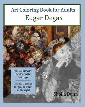 portada Art Coloring Book for Adults: Edgar Degas (en Inglés)