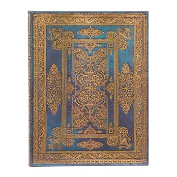 portada Paperblanks | Blue Luxe | Luxe Design | Hardcover Journal | Ultra | Lined | Elastic Band Closure | 144 pg | 120 gsm (en Inglés)