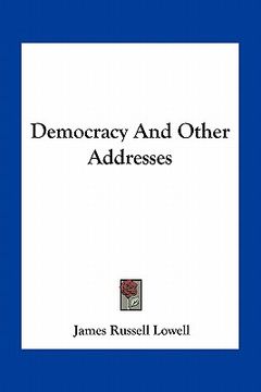 portada democracy and other addresses (en Inglés)