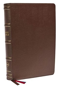 portada Nkjv, Large Print Verse-By-Verse Reference Bible, Maclaren Series, Genuine Leather, Brown, Comfort Print: Holy Bible, new King James Version (en Inglés)